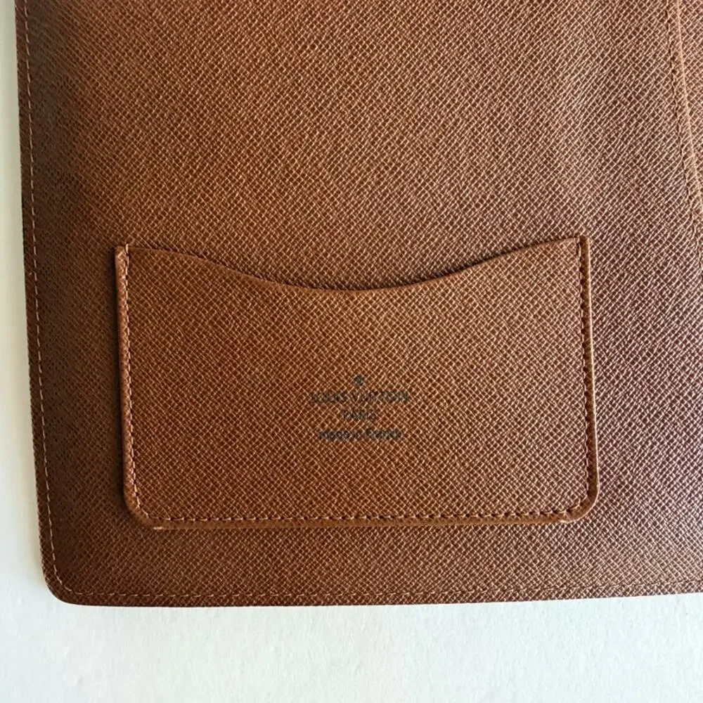 Louis Vuitton Monogram Large Desk Agenda Cover & Notepad RARE 2008 Bloc A4 EUC - Picture 5 of 16